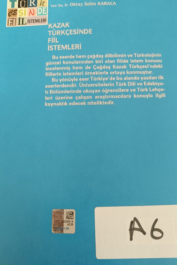 Kazak Türkçesinde Fiil İstemleri