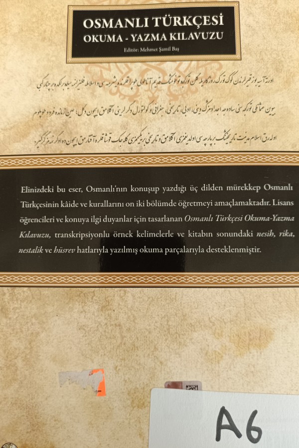 Osmanlı Türkçesi Okuma - Yazma Kılavuzu