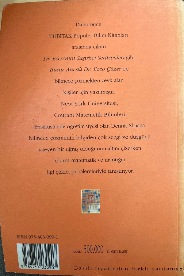 Bunu ancak Dr. Ecco çözer