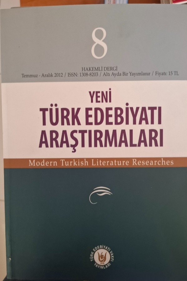Yeni türk edebiyatı araştırmaları 8