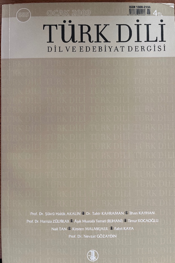Türk Dili Dil ve Edebiyat Dergisi 685