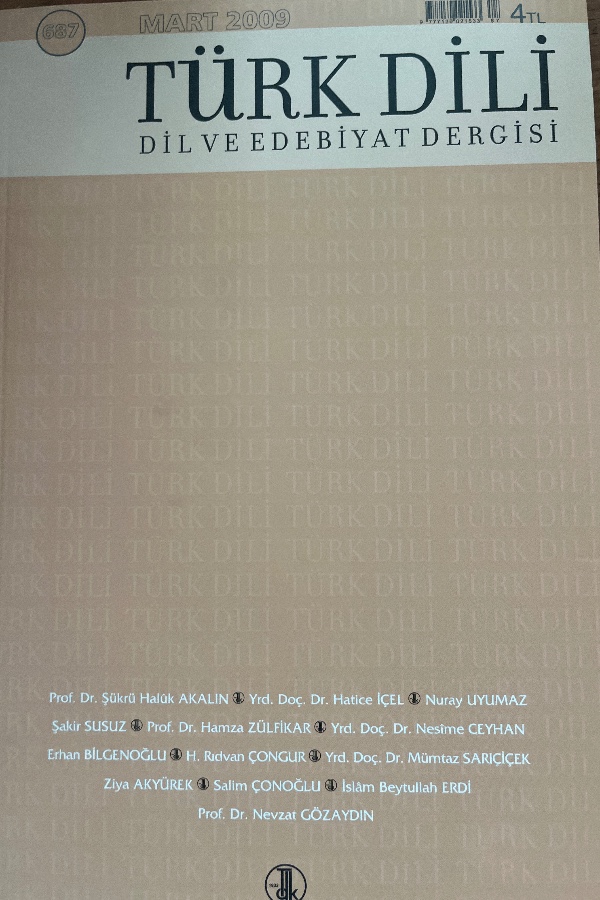 Türk Dili Dil ve Edebiyat Dergisi 687