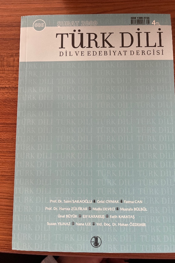 Türk Dili Dil ve Edebiyat Dergisi 686
