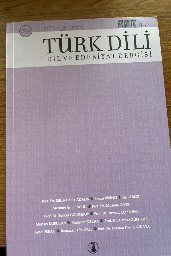 Türk Dili Dil ve Edebiyat Dergisi 688