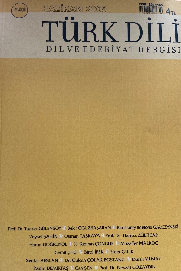 Türk Dili Dil ve Edebiyat Dergisi 690