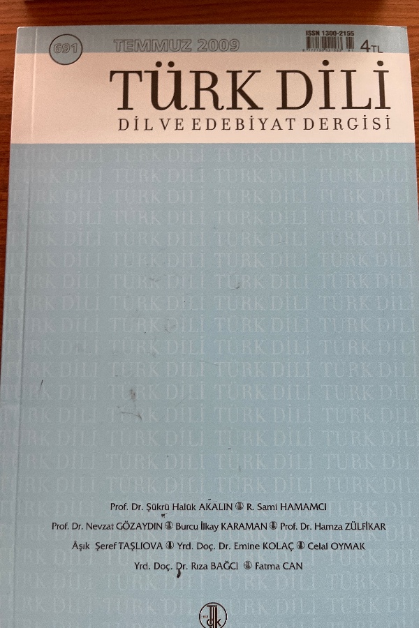 Türk Dili Dil ve Edebiyat Dergisi 691