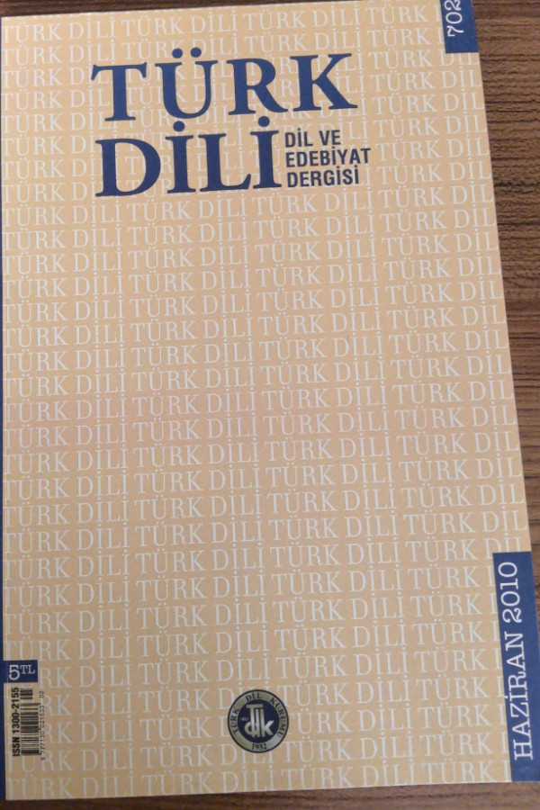 Türk dili ve edebiyat dergisi 702