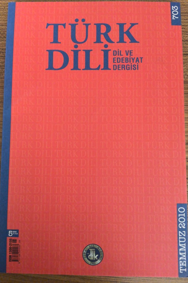 Türk dili dil ve edebiyat dergisi 703