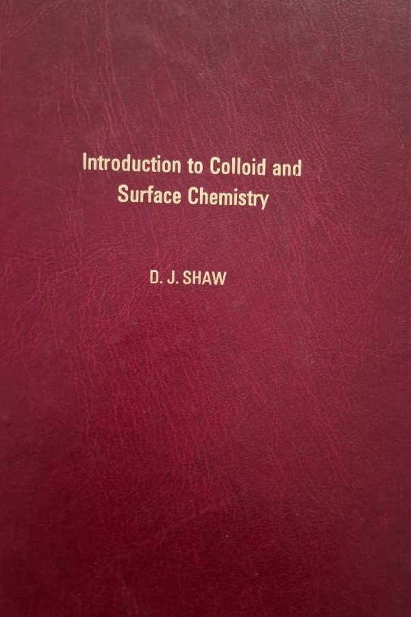 Introduction to colloild and surface chemistry