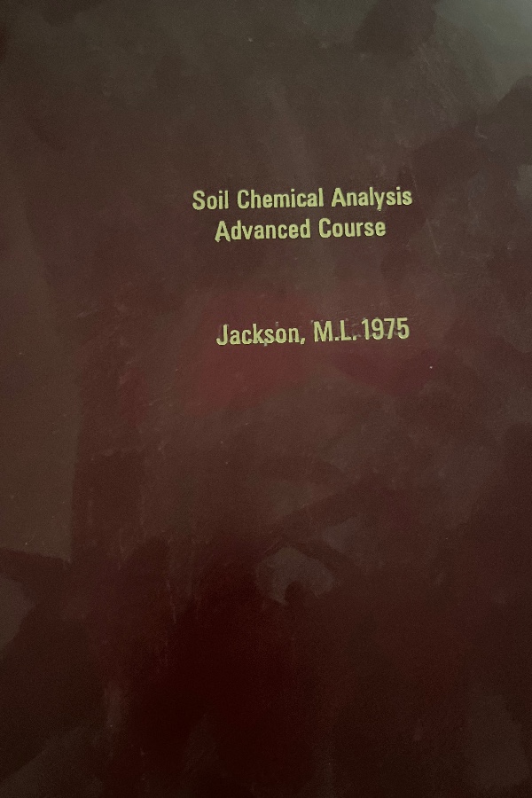Soil Chemical Analysis Advenced Course