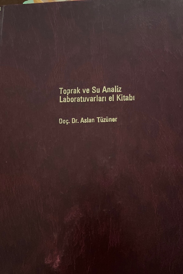 Toprak ve Su Analiz Laboratuvarları el Kitabı