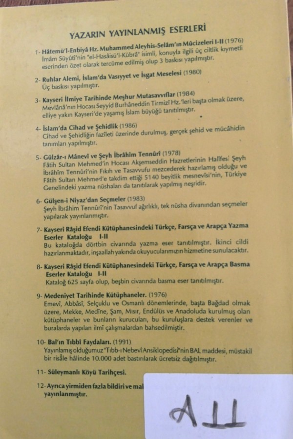 Tıbb-ı Nebevi Ansiklopedisinde 2