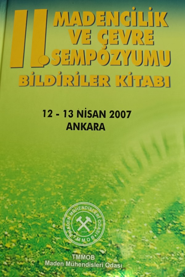 Madencilik ve Çevre Sempozyumu Bildiriler  Kıtabı