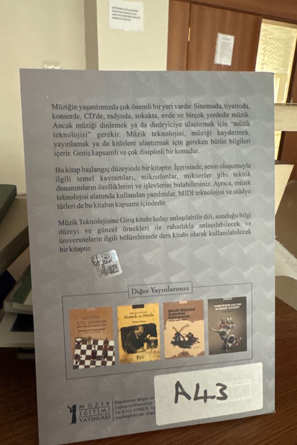 MÜZİK TEKNOLOJİSİNE GİRİŞ