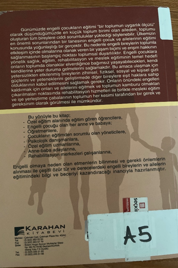 Engelli Çocuklar ve Eğitimi Özel Eğitim