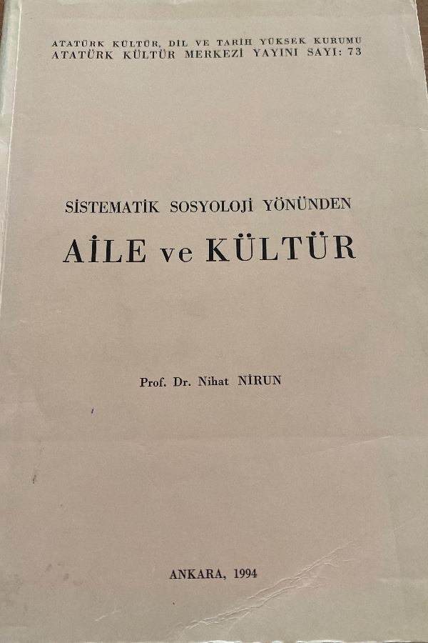 Sistematik sosyoloji yönünden aile ve kültür