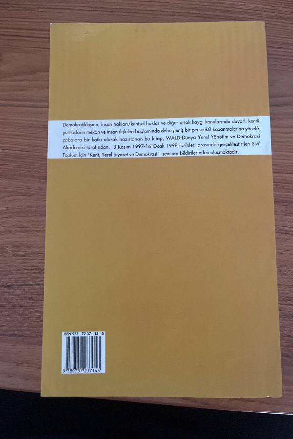 Sivil Toplum İçin Kent Yerel Siyaset ve Demokrasi