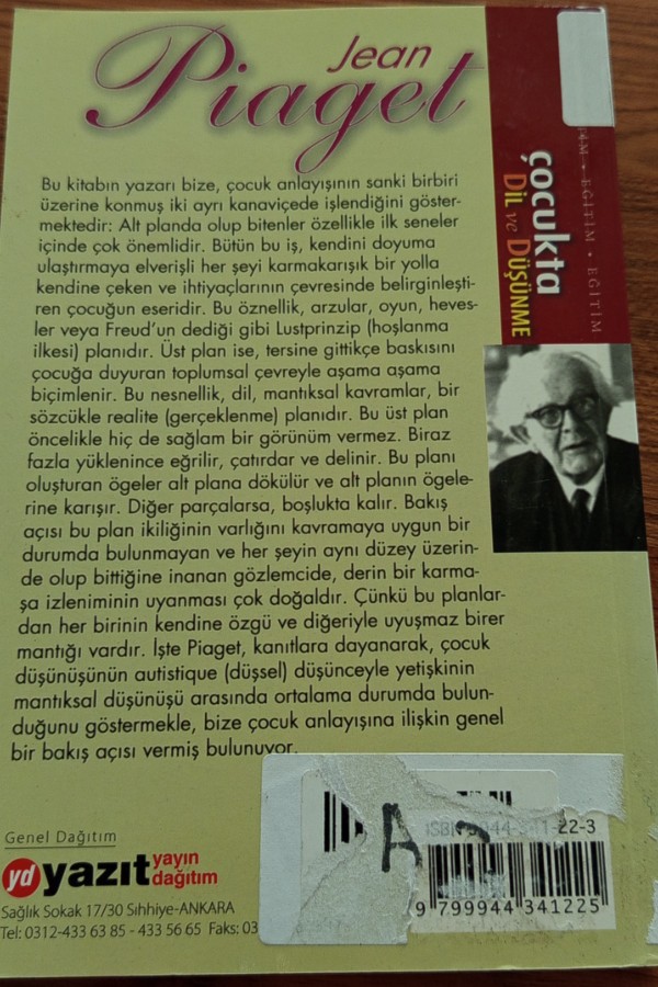 Çocukta Dil ve Düşünme