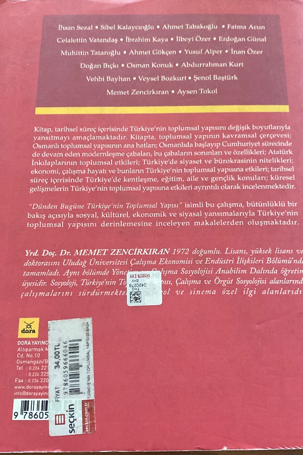 Türkiye’nin toplumsal yapısı
