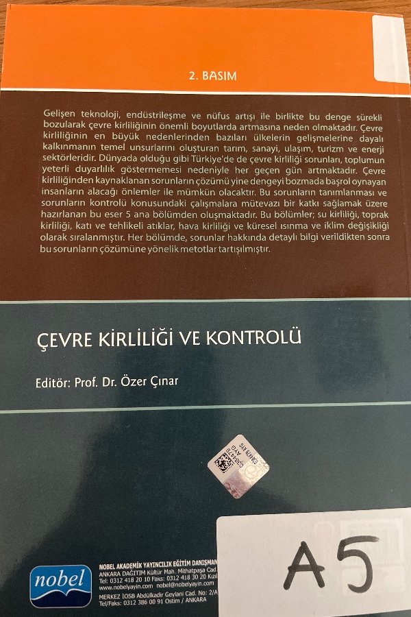 Çevre kirliliği ve kontrolü