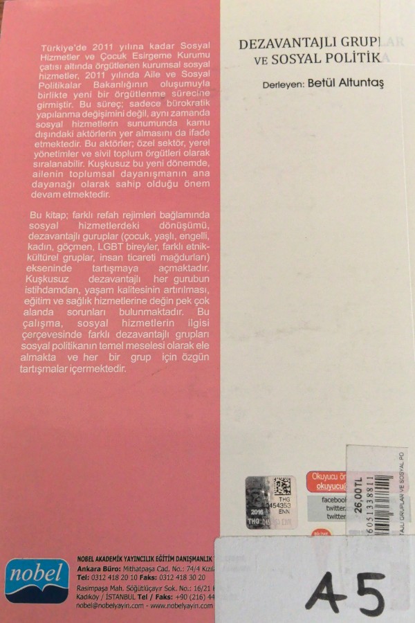 Dezavantajlı gruplar ve sosyal politika