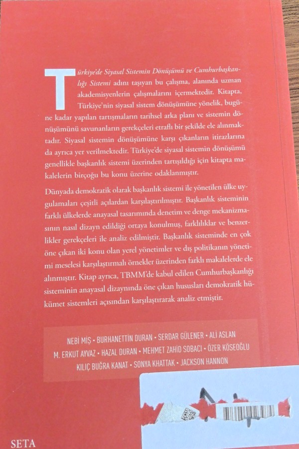 Türkiye'de siyasal sistemin dönüşümü ve cumhurbaşkanlığı sistemi