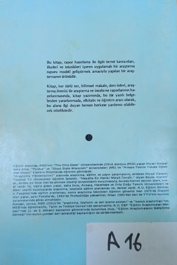 Araştırmalarda rapor hazırlama