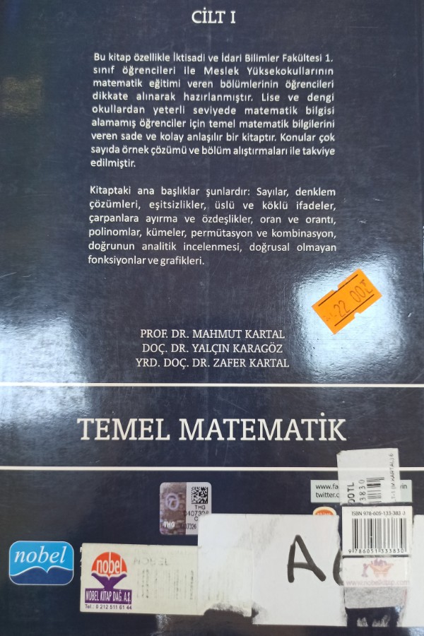 Temel Matematik cilt 1