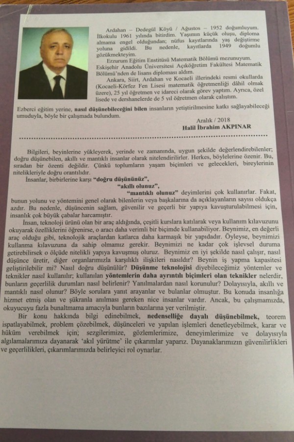 Düşünebilme Üzerine