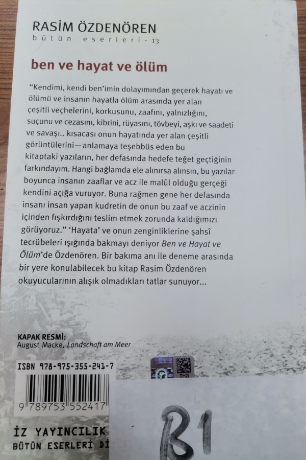 ben ve hayat ve ölüm