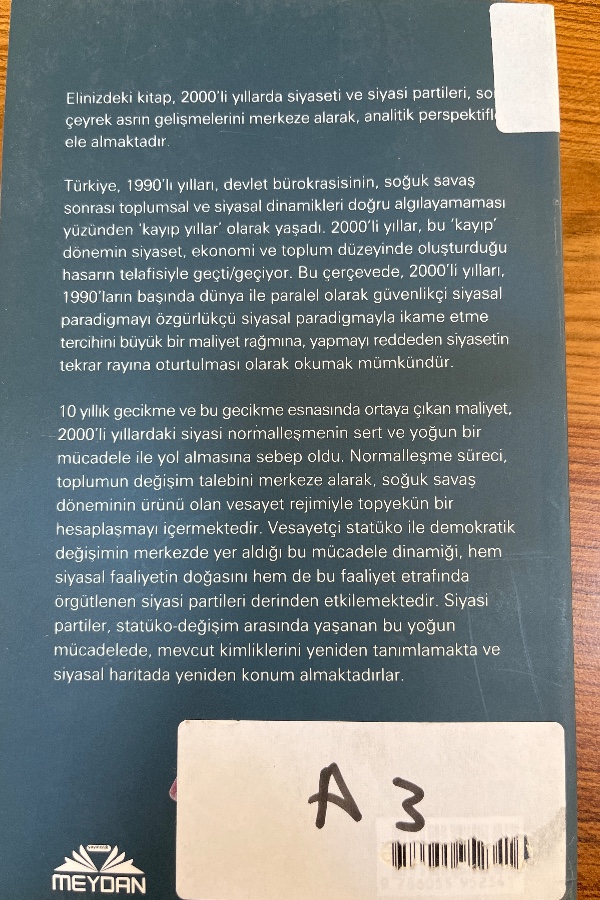 Türkiye de siyasi partiker