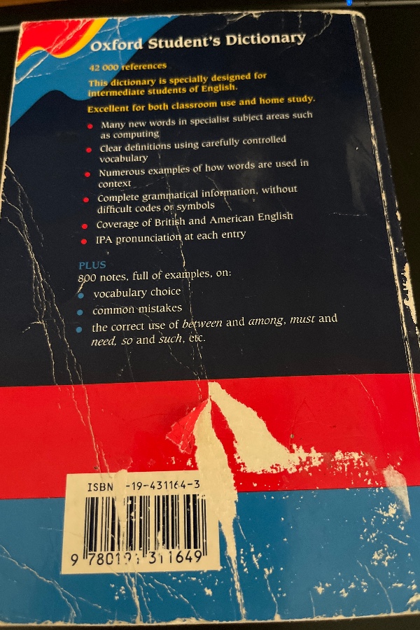 Oxford Student’s Dictionary