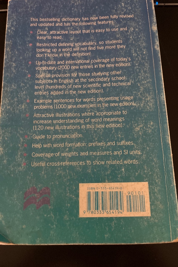 Macmillan Student’s Dictionary