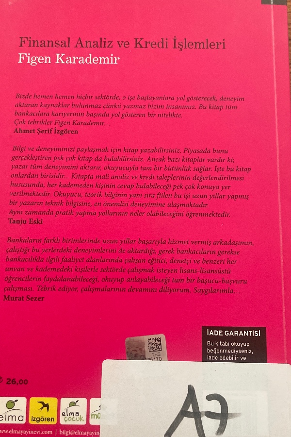 Finansal Analiz ve Kredi İşlemleri