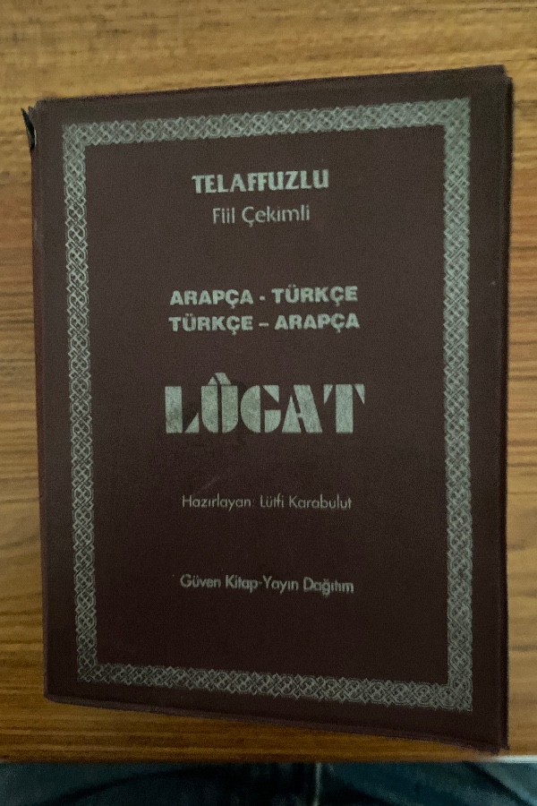 arapça -türkçe lügat