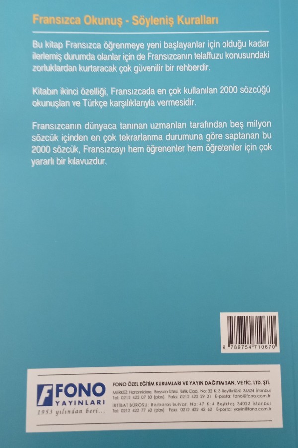 Fransızca okunuş ve söyleniş kuralları