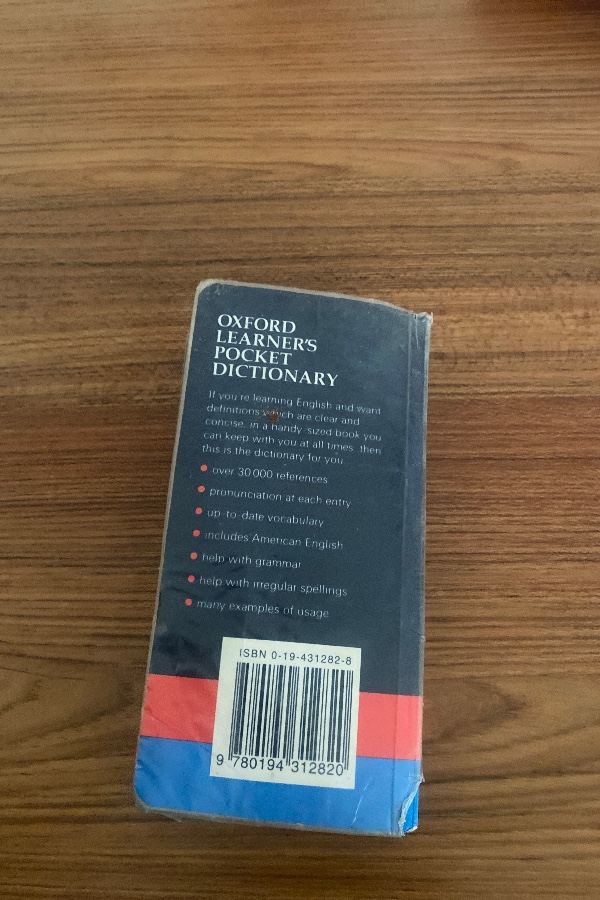 oxford learner’s pocket dictionary