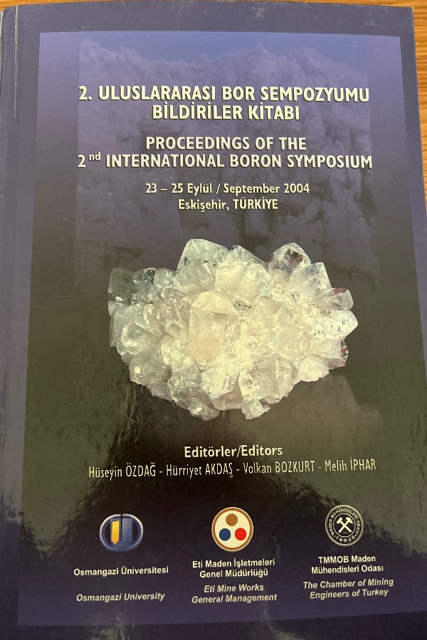 2.uluslararası bor sempozyumu bildiriler kitabı