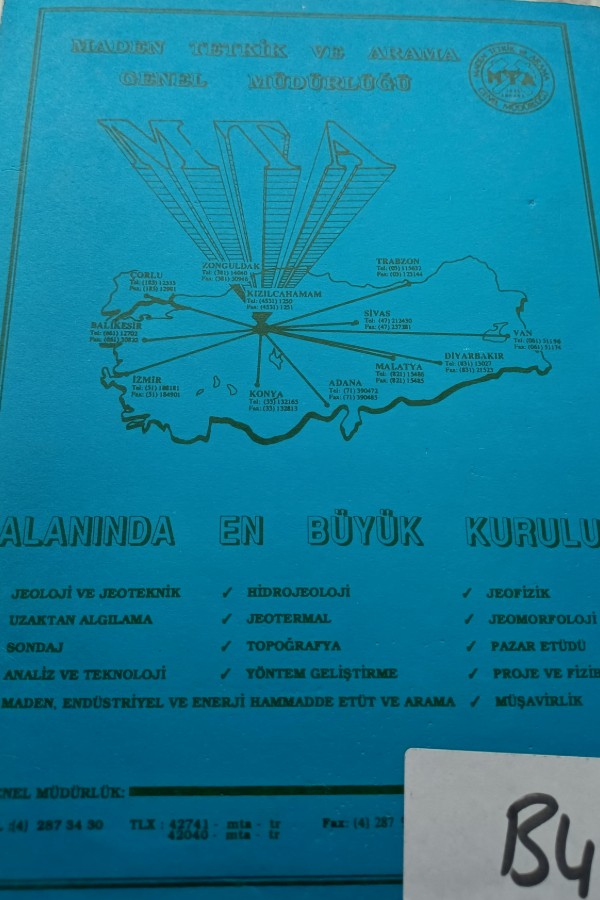 Türkiye Jeoloji Kurultayı 1991 bülteni 6