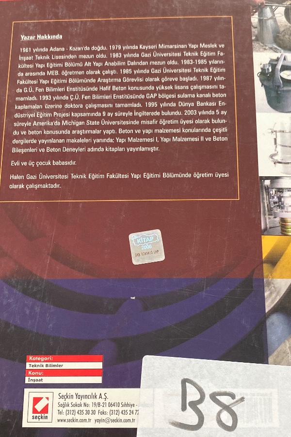 Beton bileşenleri ve beton deneyleri