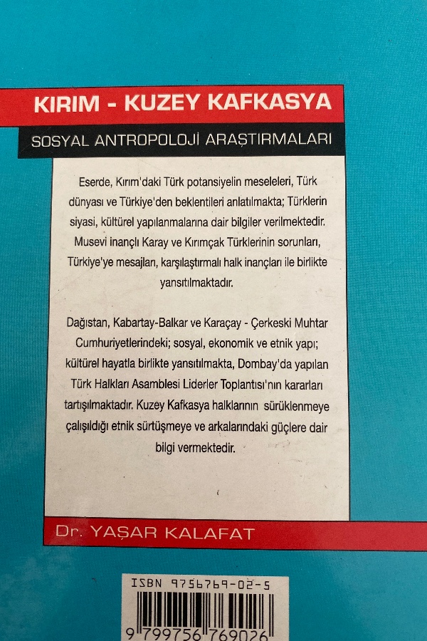Kırım kuzey Kafkasya sosyal antropoloji araştırmaları