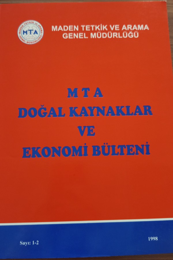 MTA DOĞAL KAYNAKLARI VE EKONOMİ BÜLTENİ 1998 1-2