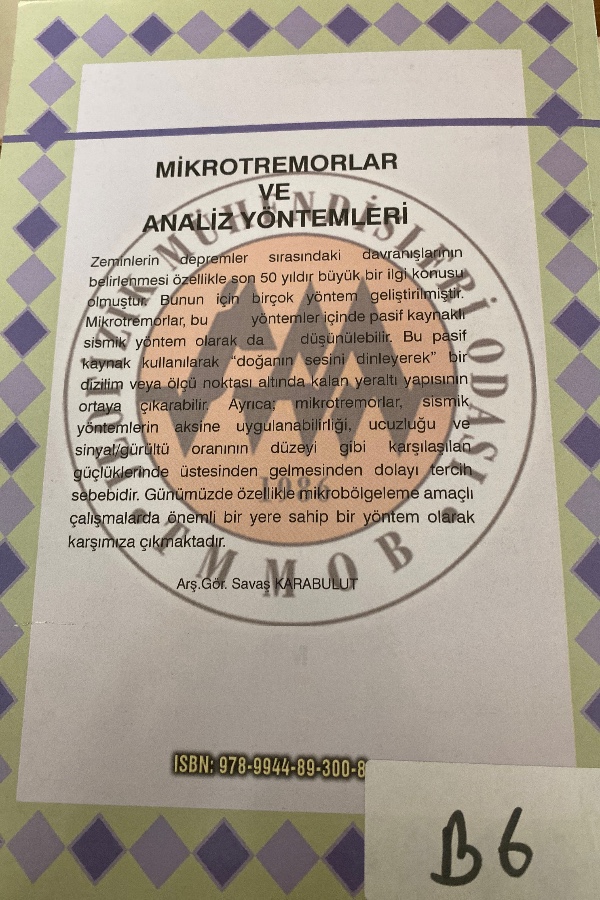 Mikrotremorlar ve analiz yöntemleri