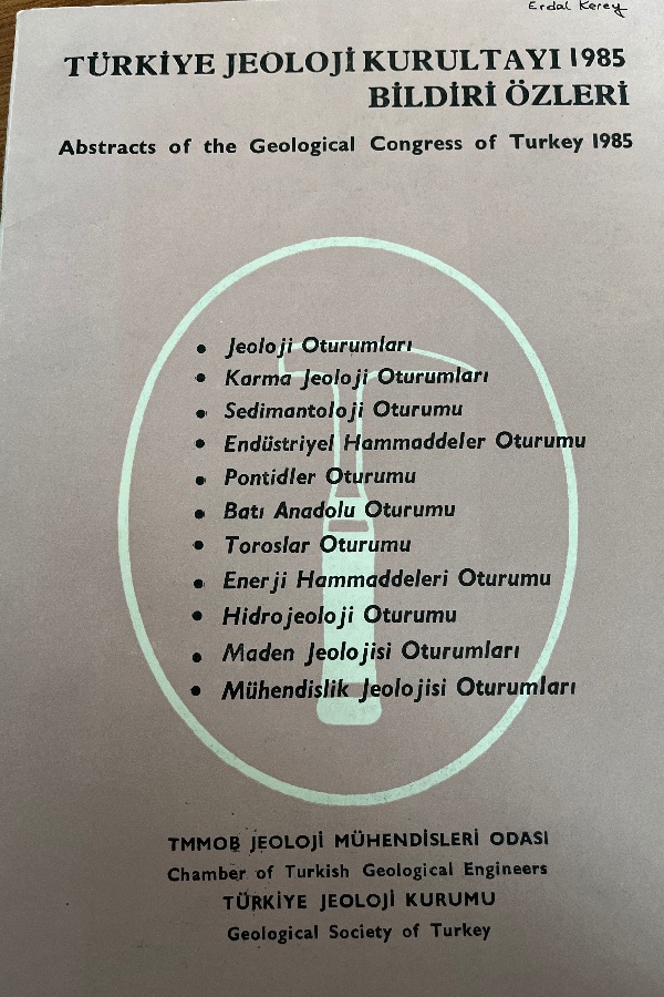 Türkiye jeoloji kurultayı 1985 bildiri özleri
