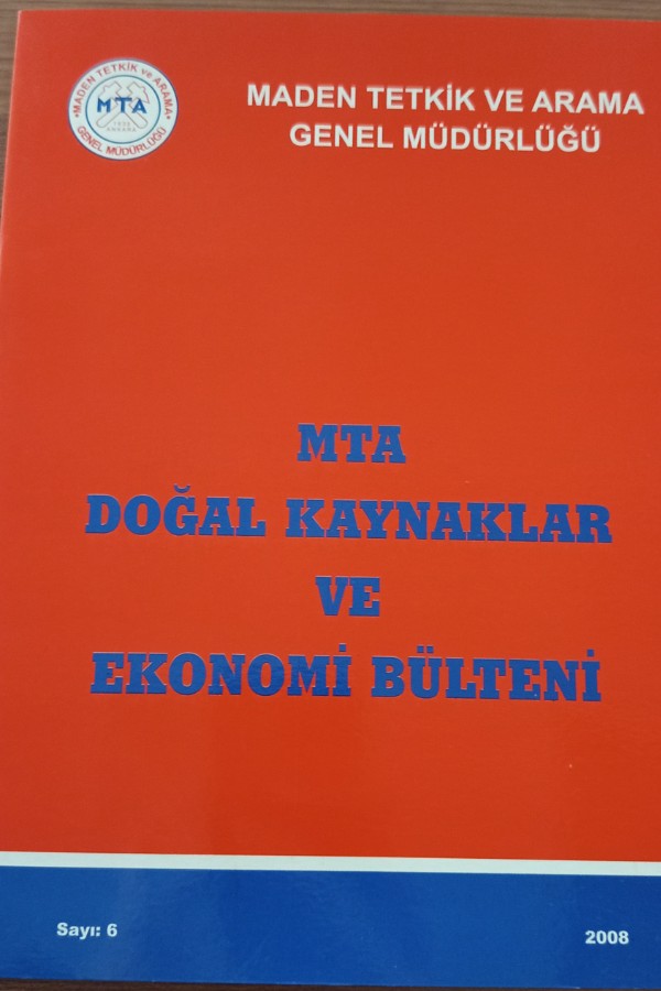 MTA DOĞAL KAYNAKLARI VE EKONOMİ BÜLTENİ 2008 6