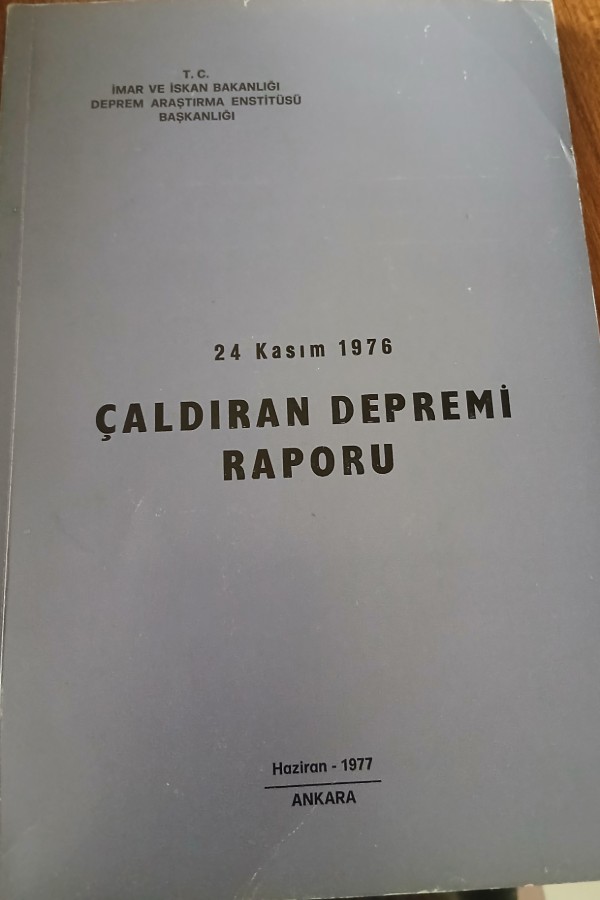 Çaldıran depremi raporu