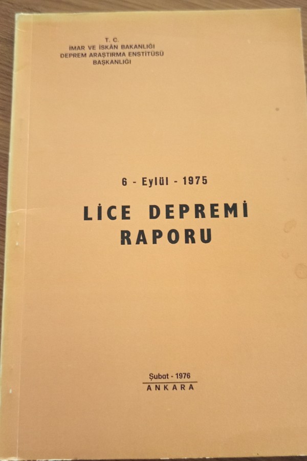 Lice deprem raporu 6 Eylül