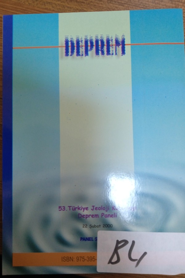 53. Türkiye jeoloji kurultayı deprem paneli