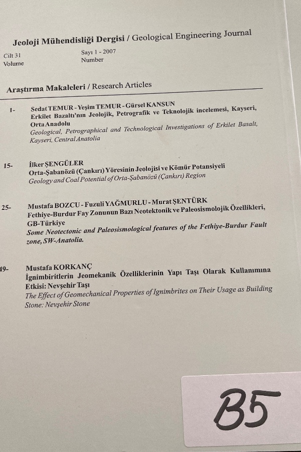 Jeoloji Mühendisliği Dersi