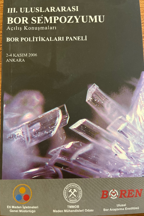 Üçüncü uluslararası bor Sempozyumu